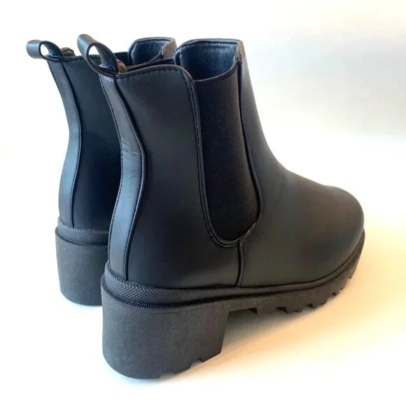 Women's Forever Ankle Bootie Matte Black Boots 10 - Picture 6 of 7